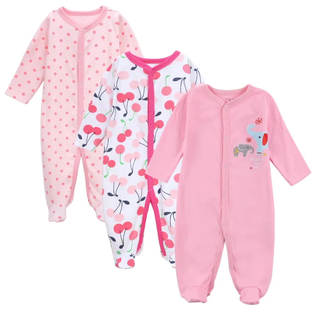 

Custom Printed Long Sleeve Cute Warm Baby Bodysuits Pajamas Wholesale Kids For Newborns, N/a