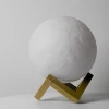 Moon LED Night Light 3D Print Moonlight Lamp 3 Colors Change USB Charge Touch Sensor moon lamp 12CM