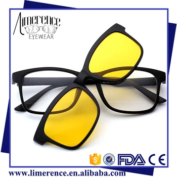 clip on polarized night driving glasses