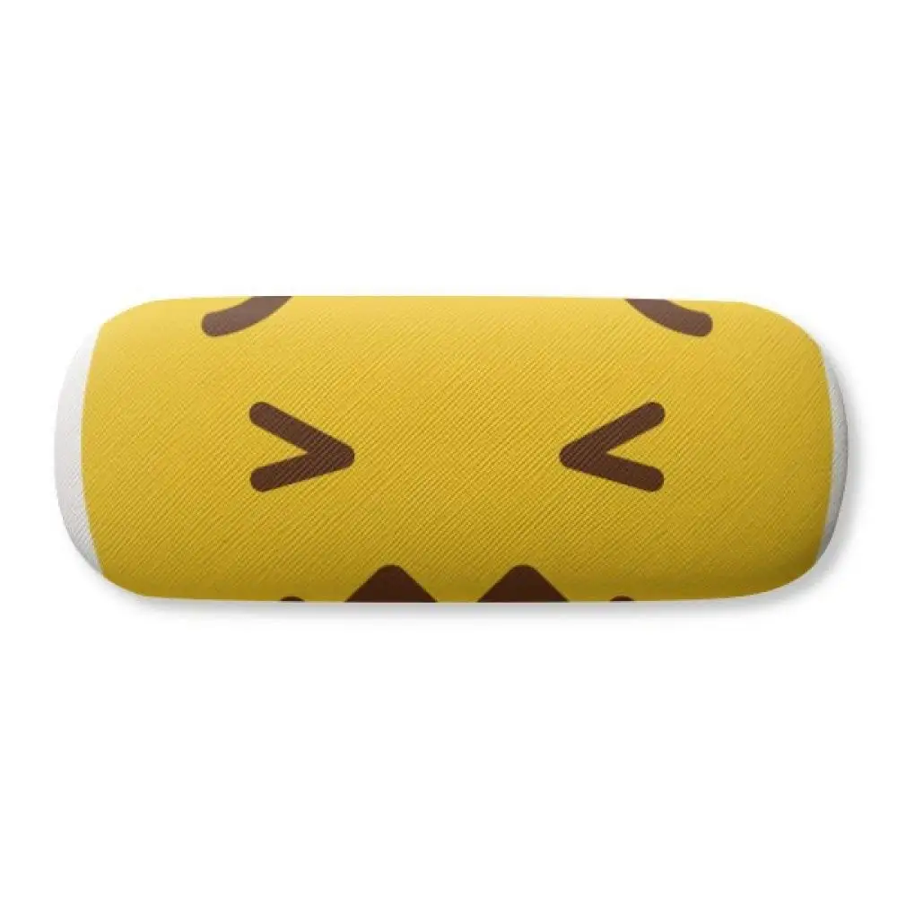 Cool Confident Yellow Cute Online Emoji Glasses Case Eyeglasses Clam Shell Holder Storage Box