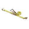 50mm load binder ratchet strap fastening webbing tie down container pallet truck cargo lashing belt with flat hook
