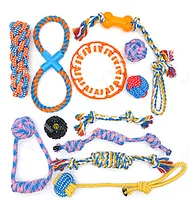 

Custom Professional Cotton Dog Chew Toys 12 Pack Dog Chew Rope Durable Pet Dog Rope Toys Set