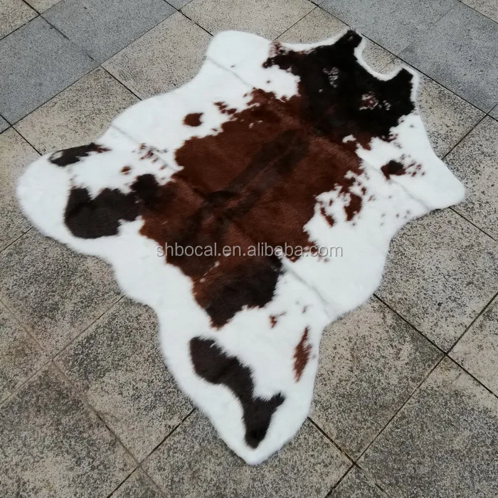 Faux Fur Cow Hide Rug Pattern Printing Rug For Office And Home Buy