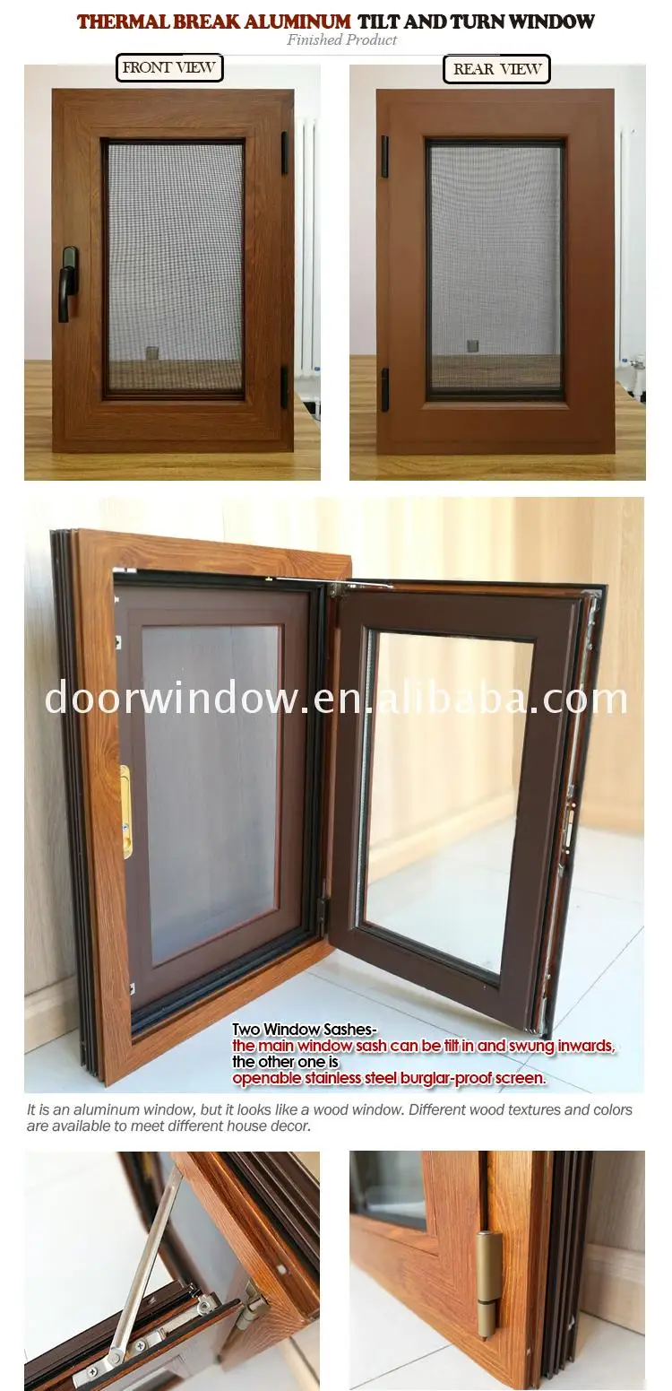 American standard aluminium tilt and turn casement window hardware aluminum profile frame