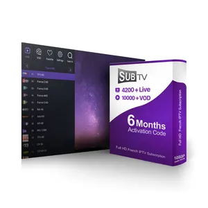 SUBTV Europe IPTV Subscription 6 Months 4K UHD Channels