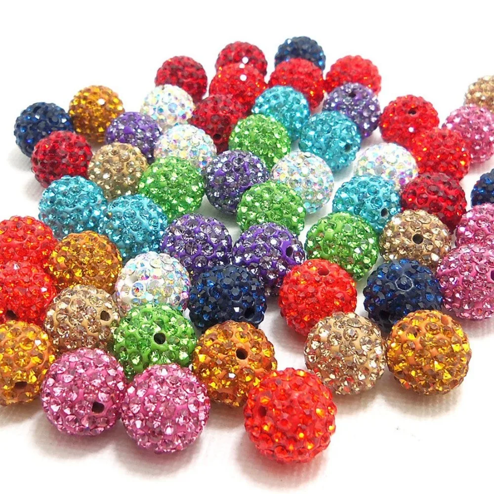 

Fashion Crystal Ball Jewelry Loose Beads Findings Crystal Disco Beads