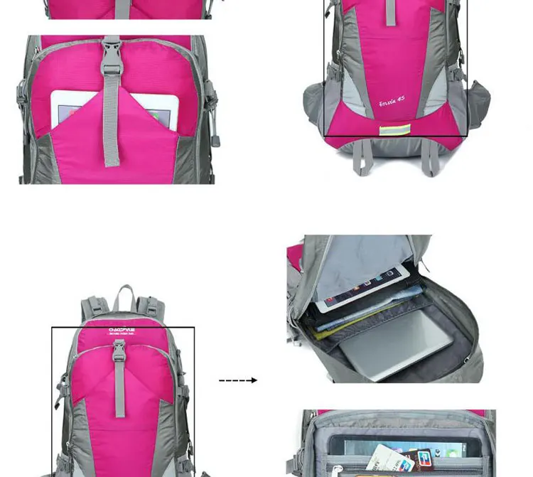 Outdoor Travel Bag Packs Waterproof Nylon backpack for Climbing Hiking