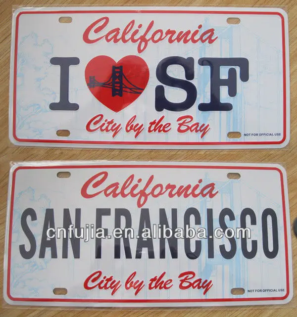 Melbourne Novelty Car Aluminum Metal Number Plate Buy Souvenir Number