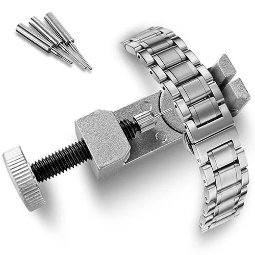 

Free Shipping Adjustable Metal Watch Band Strap Link Pin Remover Repair Tool Dismantling Kit Set