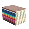 Custom Logo printed soft PU leather cover notebook with bank inner page free sample