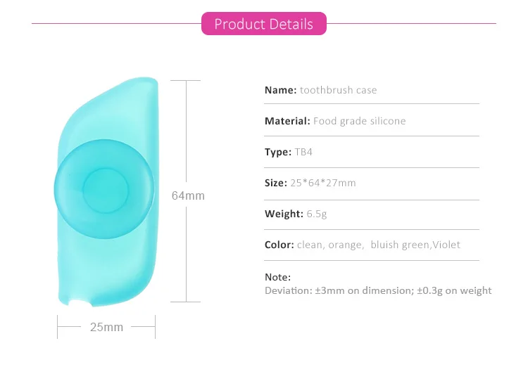 Silicone Toothbrush Case Cover