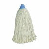 china factory supply Industrial White red blue Mop Head refill Socket Cotton Yarn Washable Wet Mop