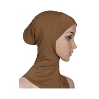 

Soft Muslim Full Cover neck Inner Women's bonnet Islamic Underscarf cotton modal hijab caps