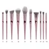 2019 New Arrival 20% Off Private Label Logo Father Finger Thumb Rose Gold 10pcs Make up Makeup Brush Set
