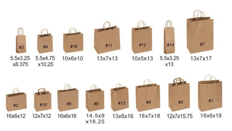 Paper Bag Size Chart - Greenbushfarm.com