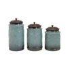 Taylor Coffee Sugar Tea Gray Blue Ceramic Canisters Set