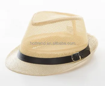 mesh fedora hat