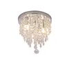 Amazon bestseller Modern Flush Mount ceiling light corridor ball Luxury LED Crystal Mini Chandelier Lighting for bedroom