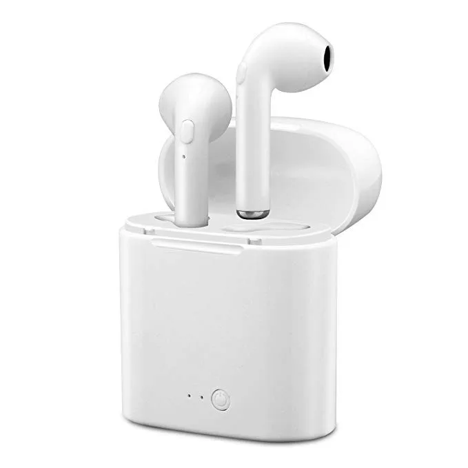 

Stereo In-ear Earphone Mic I7s TWS Mini Wireless Earbuds Headphone with Charging Case For Android Smartphones, N/a