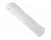 80' flagpole rope heavy duty Braided White Poly 1/4"