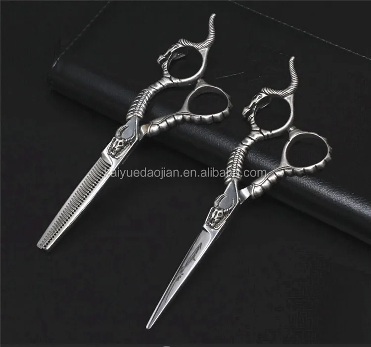 

Professional Silver Hair Scissors 6 Inch Hair Thinning Scissors Hairdressing Shears With Bag For Barbershop GX06-60