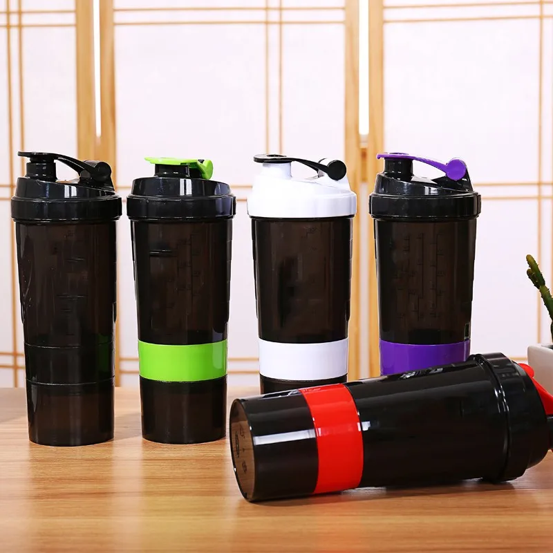 Attractive Plastic Ball Shakers Empty Protein Powder Shakers Bottle