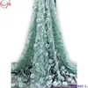 Chowleedee Hot Sale Aauq color CL62697-3. feather design with many lulu for fashion designer cloth material in stock