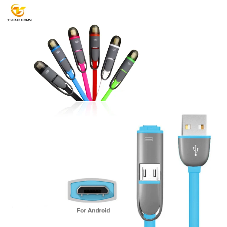 

2 In 1 Multi Usb Charger Data Cable Braided Charging Thread For iPhone 11/12 Pro Max