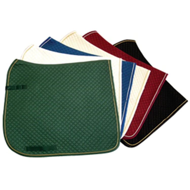 
Polycotton square quilted Dressage All Purpose Saddle Pad 