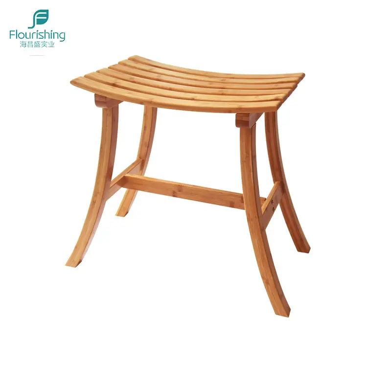 Waterproof Single Seat Living Room Garden Bamboo Wood Shower