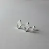 Beautiful stud made with Crystal in silver