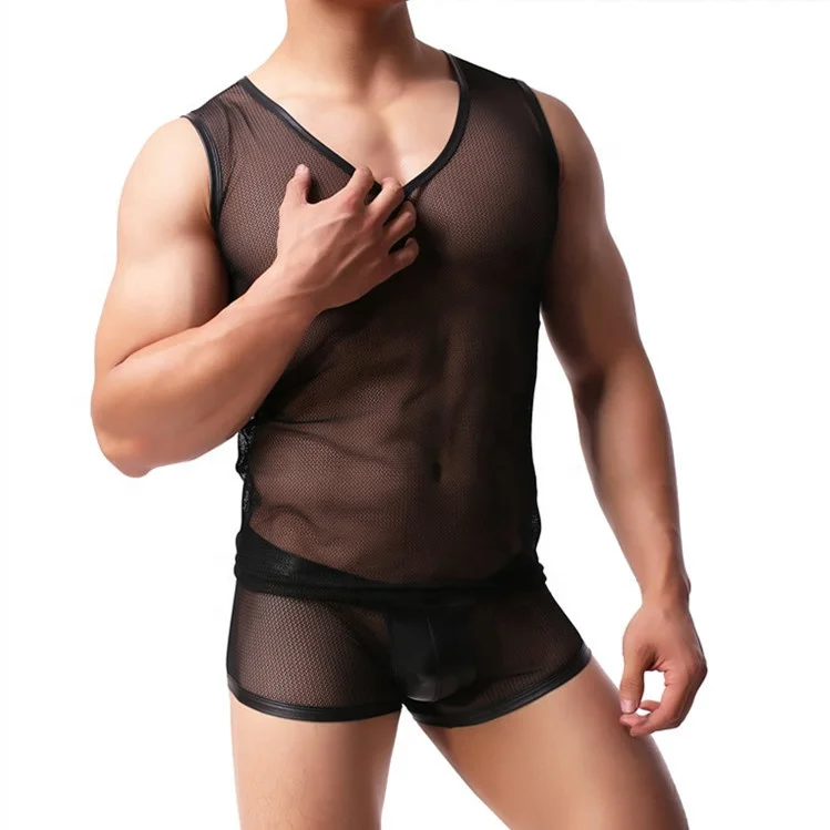 

Wholesale slimming fitness breathable polyamide sportive mens gym tank top