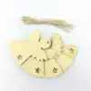 chinese wholesale engraved wood angel wings christmas ornament