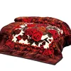 100% polyester korean style Luxury plush 2 ply embossed 7.5kg weighted mink blanket