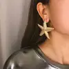 Starfish Earrings Statement Alloy Ocean Sea Star Stud Earrings for Women Jewelry Gifts Brincos
