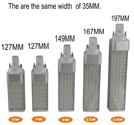 g23 g24 gx23 gx24 E26 E27 plug lamp led pl light