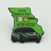 Custom metal car & trees lapels badges emblems in souvenirs