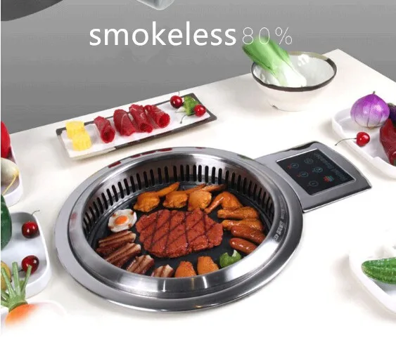 

Gourmet indoor smokeless commercial korean electric bbq grill table with reasonable price