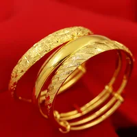 

Vietnam Sarkin Women's Push-pull Bracelet High-quality Star Meteor Rain Thickened Gold Bracelet 999 Wholesale