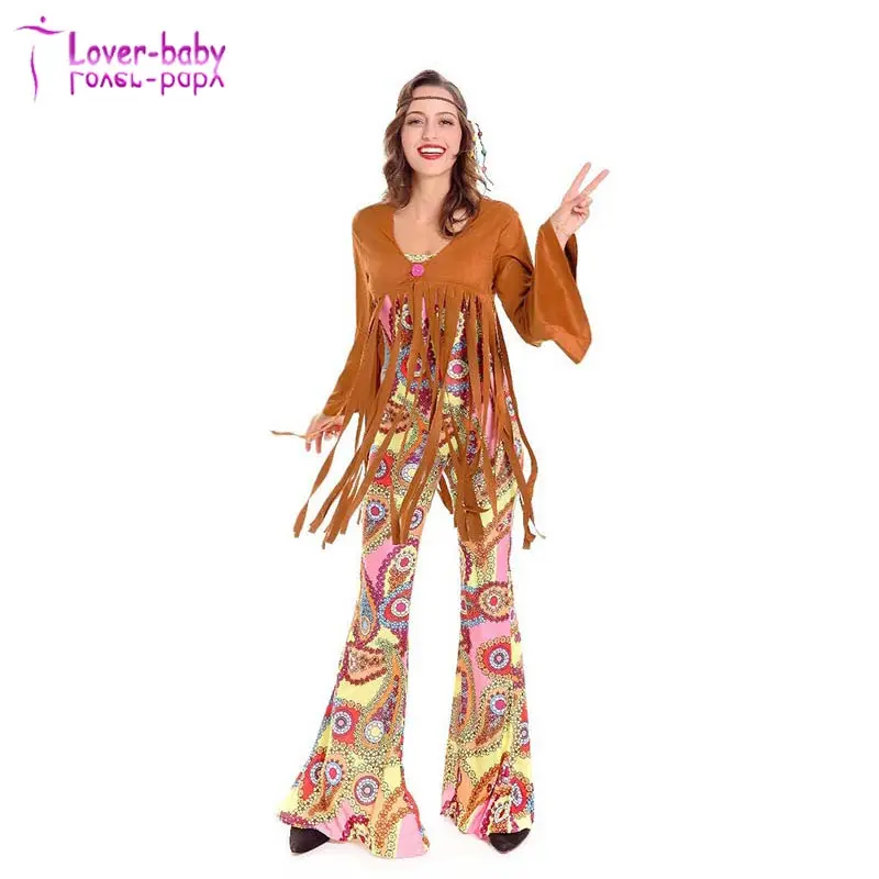 

Adult 60s 70s Groovy Lady Hippy Flower Power Womens Ladies Fancy Dress Costume, N/a