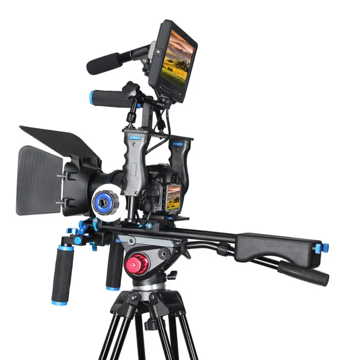 RD Professional shoulder holder camera cage video camera stabilizer support cage/matte box/ follow focus for canon camera