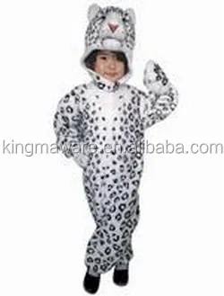 plush snow leopard costume for adult and children /plush leopard cosplay cl...