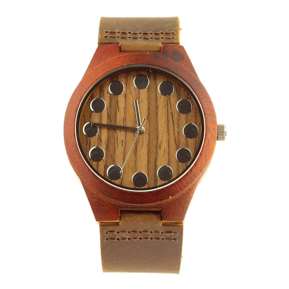 

SKYMOOD OEM Best Red Wooden Watches Men 2019, Red rosewood material