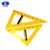 Educational Triangle ruler set drafting handle imitative wood custom plastic ruler for School Supplies