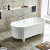 Luxury Bathroom Corner Indoor Freestanding White Oval Acrylic Baths