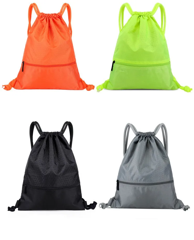 Durable Black Sports Gym Bag Men Shoulder Backpack Bag Drawstring Bag ...