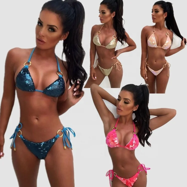

B22030A Europe Hot selling Sexy Sequins Bikini Swimwear, Picture