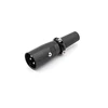 Black color 3-Pin XLR Connector Male plug socket with Nickel Housing and Silver Contacts