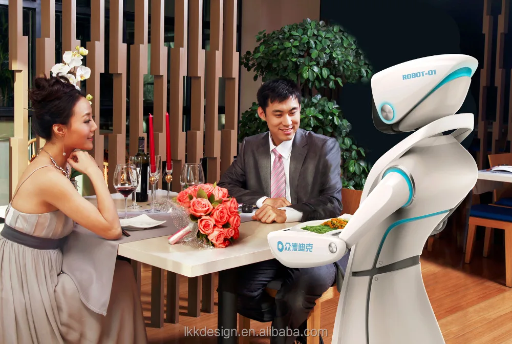 
Comercial Service Robot Intelligent Robot for Businesses Catering Restaurant Service Waiter Robot Deliver 
