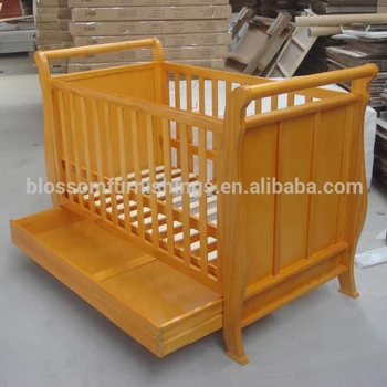 Wooden Baby Sleigh Cot Model 1102 Buy Baby Bed Baby Crib